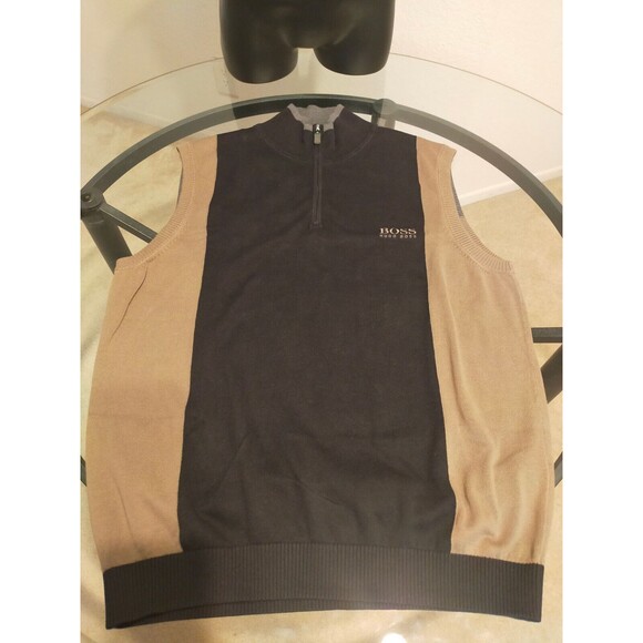 Hugo Boss Classic Rare Multicolored Sleeveless Zip Vest Size XL - Picture 1 of 9